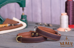 Lederhalsband "Klassik-Premium" braun / cognac...