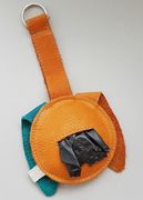 Hunde Not-Kotbeutelspender als Schl&uuml;sselanh&auml;nger Hase hellbraun