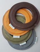 Hundewurfring Lederfrisbee aus Naturleder