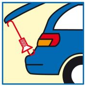 Heckklappen Aussteller  f&uuml;r Frischluft 26 cm