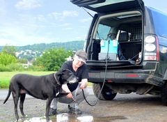 Lavese "Outdoor" mobiles Waschbecken inkl. Dusche